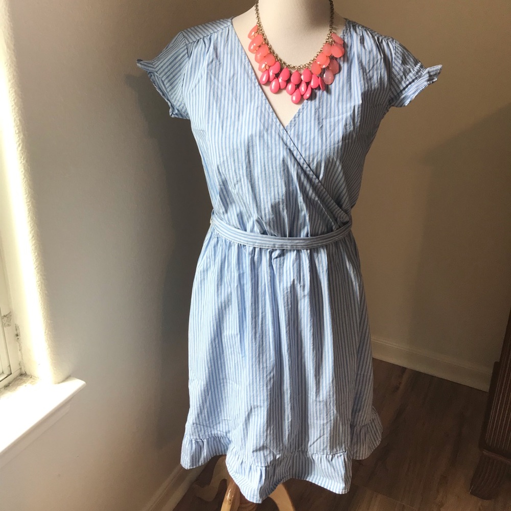 A New Day, Blue Striped Dress